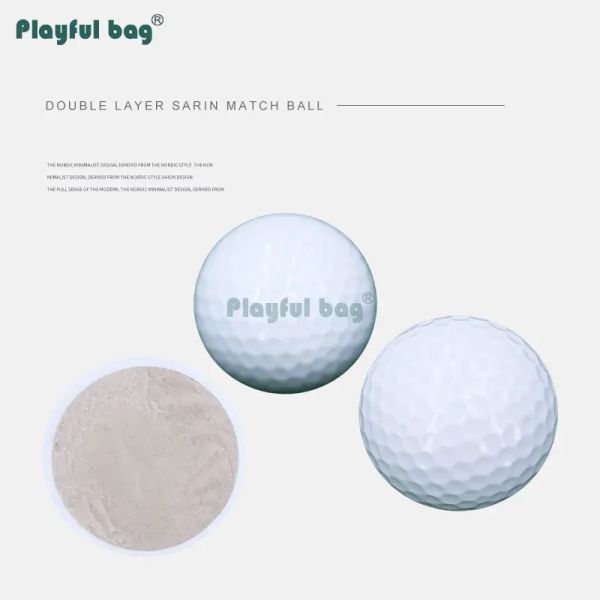 Шары игривые сумки в гольф DoubleLayer Sarin Game Ball 332 Bee Hole Highlastic Golf Ball Diamater 42,7 мм AUA09