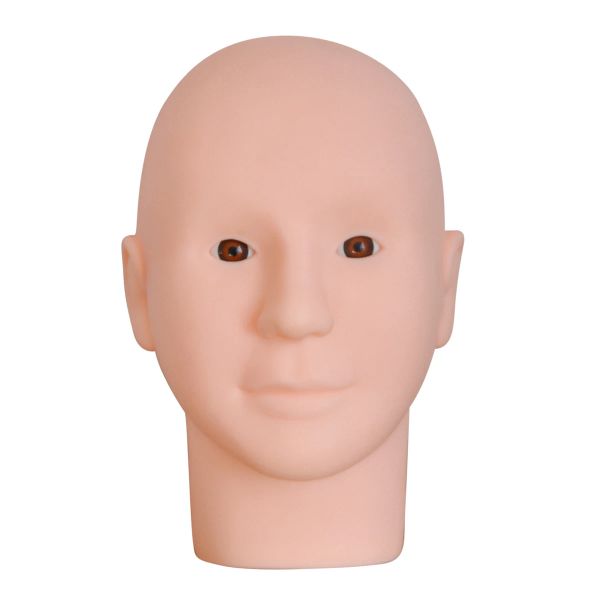 Acensores Treinamento Cabeça de borracha Cosmetologia Mannequin Doll Face Head para cílios Prática de massagem de maquiagem