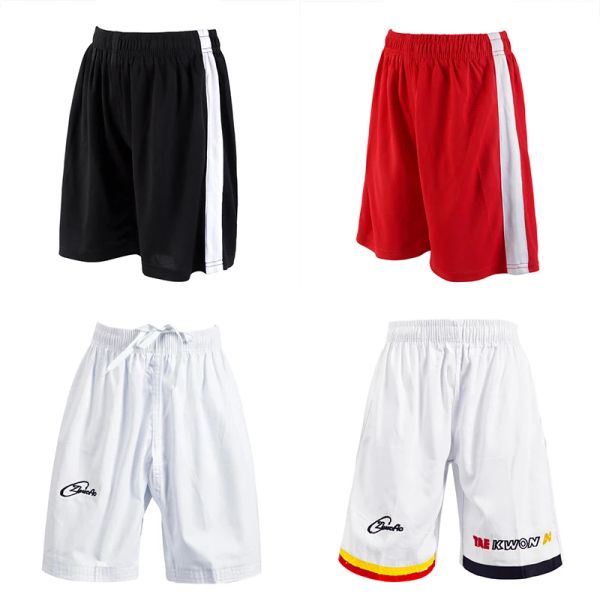 Produtos Taekwondo uniformes algodão wtf karate judô roupas debok homens homens crianças calças de kickboxing tkd roupas mma boxe muay thai shorts