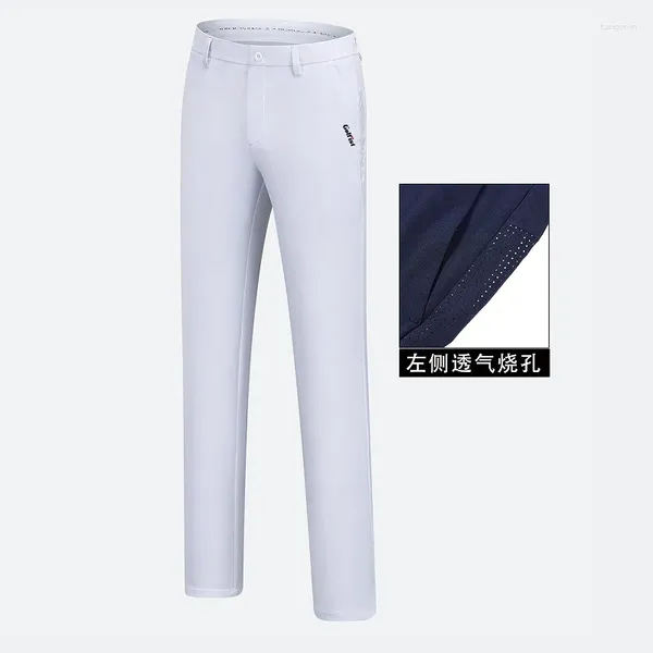 Pantaloni da uomo estate da golf sport slim fit elastico abbigliamento casual traspirante e di alta qualità