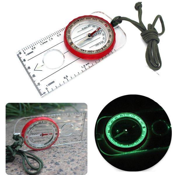 Kompass stark magnetisch LED LED Leuchtleuchterkompass Haltbarer Antischock Stall wasserdicht