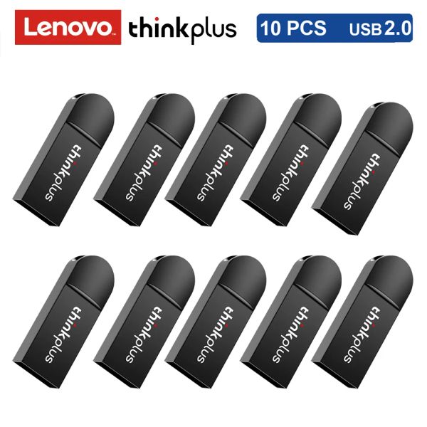 Laufwerke 10pcs/Lot ThinkPlus MU222 USB 2.0 Flash -Laufwerk 64 GB 32 GB 16 GB 8 GB PIPE -Laufwerke Pendrive USB -Scheibe Flashdrive Memory USB Stick Key