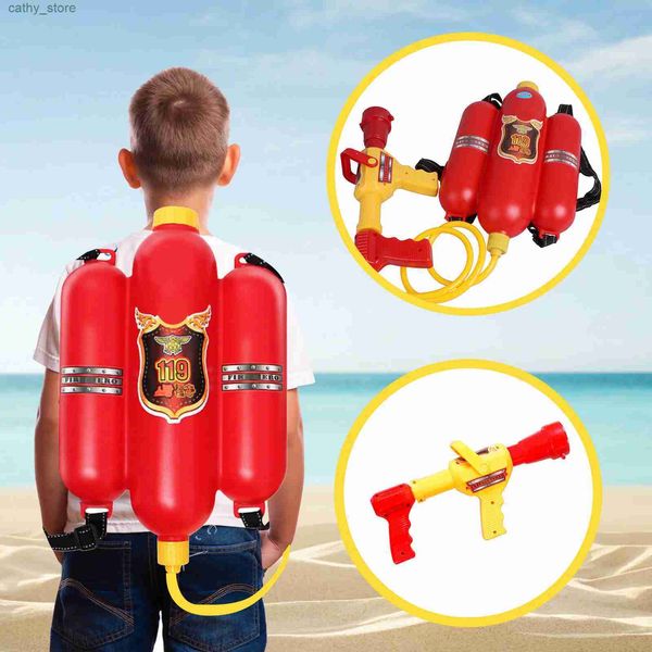 Gun Toys 2500ml Backpack Water Blaster for Kids- Tank com mangueira super esguicho de água adequado para jogo ao ar livre meninos meninasl2404