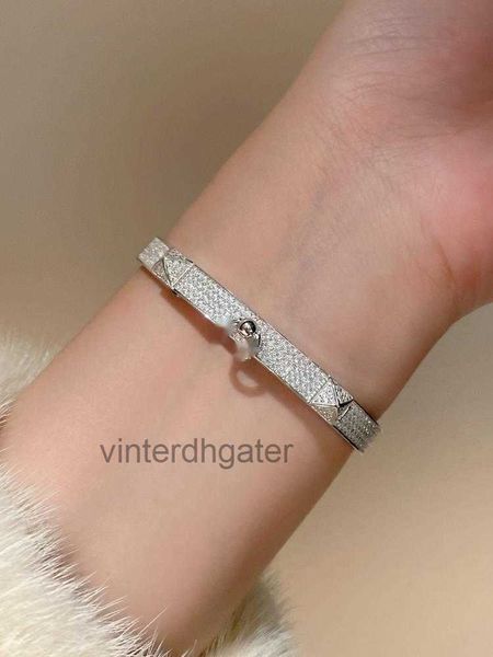 High-End-Luxus H Home Bangle CDC All-Sky Star Armband Damen Sterling Silber Liu Ding Voller Diamant Schwein Nase Licht Luxus kleiner zartes farbloser Super