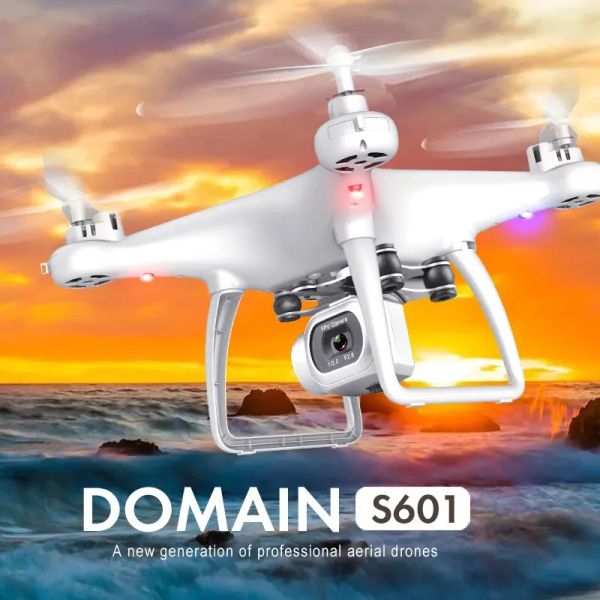 Drones Novo S601 RC Drone 4K Angle larga HD Câmera rotativa Photography Aerial Photography Gravity Sensor Avançado Presente