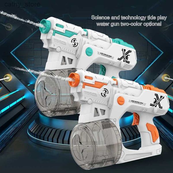 Gun Toys Electric Toy Water Gun Outdoor Summer Beach Bool Party Battle Bight with Water Gun Fun Water Bucket Gamel2404