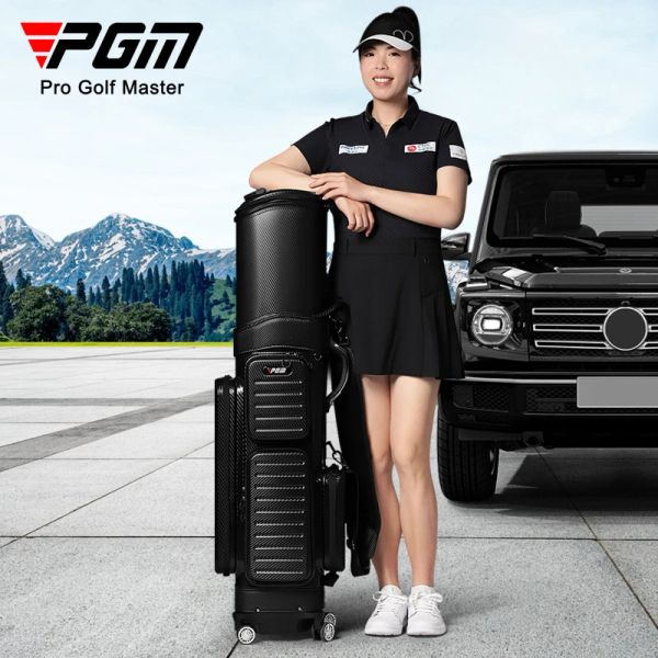Taschen PGM Golfbag mit Rädern Zollschlösser flexible Ganzkörper Hartschale große Kapazität Golf Luftfahrtbeutel Golf liefert neue QB142