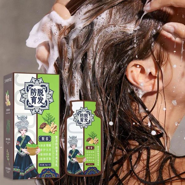 Pflege Ingwer Pflanzenextrakt Antihaarverlust Haar Shampoo schnelles langes Haar 100% effektiv verhindert Verlustprodukt Haarpflege