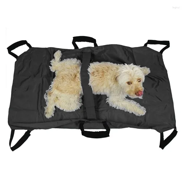 Stregone portante per cani per vecchi cani clinica per animali domestici portatili supporto per trasporto barella pieghevole con 6 maniglie