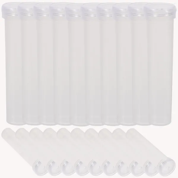 Dekorative Blüten 50pcs Nahrung Blume Plastikrohr transparent Wasserbehälter Florist Vorräte