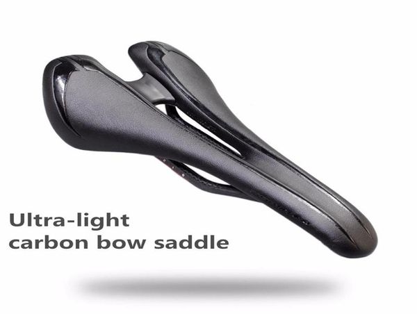 Новый дизайн полой легкий полной углеродный волокно Bow Evo Sponge MTB Road Bike Seat Seat Cushion Bicycle Saddle7854164