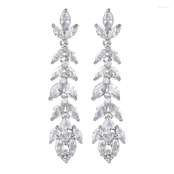 Orecchini per borchie Bettyue splendida orecchie di design di ramo per donne decorazioni nobili con zirconia affascinante gioiello regalo lungo stile