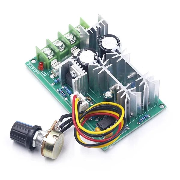 DC10-60V DC 10-60V Motor Hız Kontrolü PWM Motor Hız Kontrolör Anahtarı 20A Akım Voltaj Regülatörü Yüksek Güçlü Tahrik Modülü