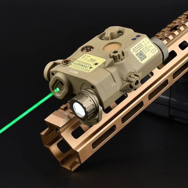 Lichter Wadsn Airsoft PEQ 15 PEQ15 Taktisch rotes grünes Punkt Laser -Sicht Batterie Box Strobe Taschenlampe Picatinny Rail Weapon Accessoires