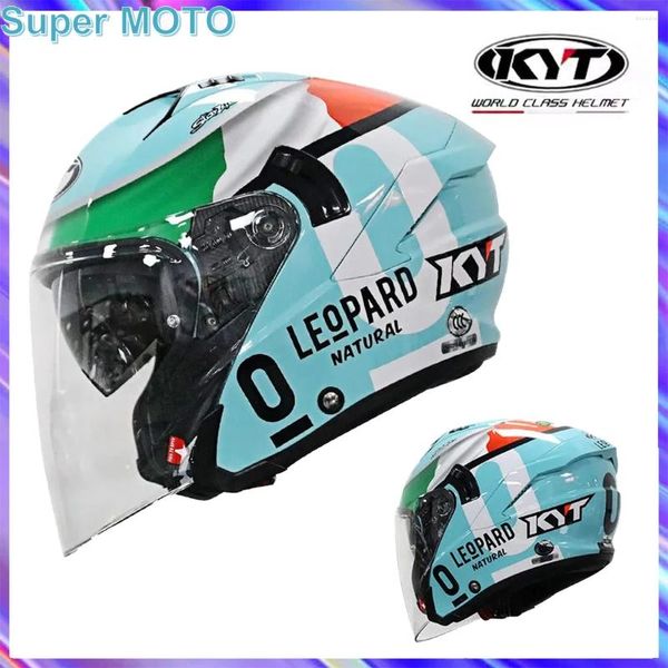 Motorradhelme Kyt NFJ Helm Doppelobjektiv Sommer 3/4 Open Face Capacete Casco de Moto Anti-Blend-Blend-Elektro-Motobike