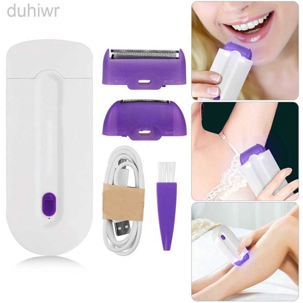 Epilator 1PCS Frau Home-Nutzung Schmerzloses Haarentfernungskit Touch Epilator USB wiederaufladbares Körpergesichtsbein Bikini Entfernen Sie Depilador-Rasierer D240424