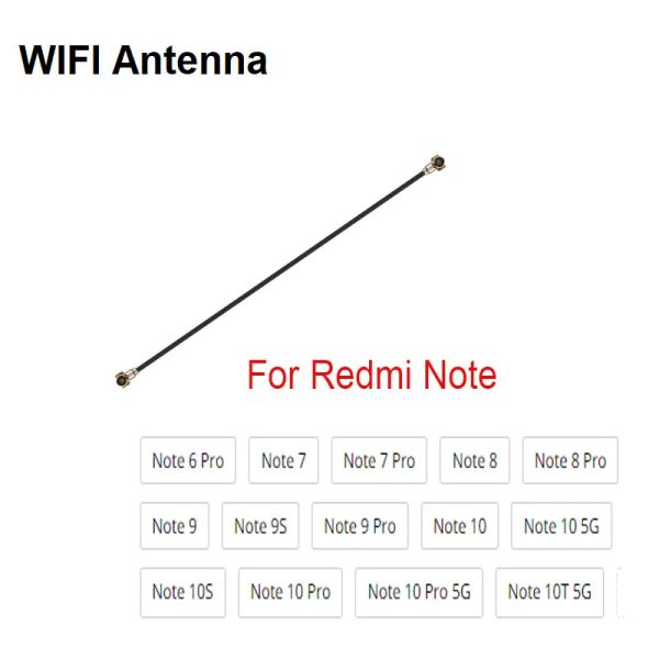 Cavi Wifi per Xiaomi Redmi Nota 6 7 8 9s 10 10S 10T Pro Max 5G S2 Segnale WiFi Antenna Aanna Flex Filo Riparazione di cavi Parti di riparazione