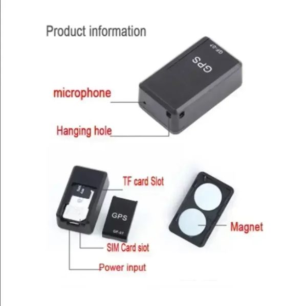 Аксессуары 2024 Новый магнитный GF07 GPS Tracker Device GSM Mini в реальном времени отслеживание локатора