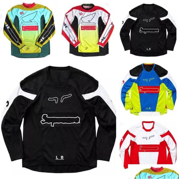 Motorradbekleidung Downhill Jersey Langarmes Motocross Polyester Schnelltrocknend T-Shirt Der gleiche Stil ist benutzerdefinierte Drop-Lieferung au dhnud