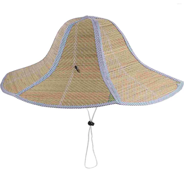 Berretti cappelli che pescano pieghevole pagliaio in tessuto giardinaggio da sole a bordo campo da sole per donne vacanze