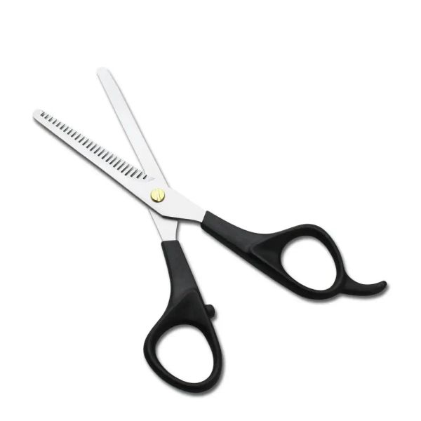 Tesouras de 6,5 polegadas, alça de plástico durável aço inoxidável espinning Shear Scissors Profissionais de cabelo para uso doméstico