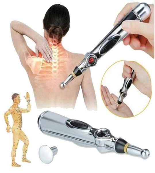 Agopuntura elettronica Pen Pen Meridiani elettrici terapia laser per guarire Massaggio Pens Meridian Energia Sollievo Strumenti di dolore 7113260