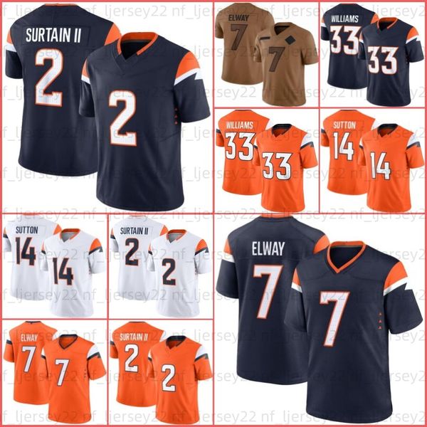 1 BO nix 31 Justin Simmons Jersey de futebol Jerry Jeudy Javonte Williams Greg Dulcich Courtland Sutton Patrick Surtain II Melvin Gordon III John Elway