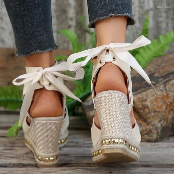 Sandals for Women 2024 Summer Fashion Wearge Casual non slip Peep Platfort Torta Tanna Elegante Donna moderna SANSALE