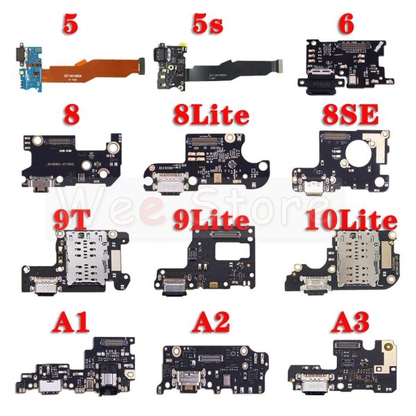 Cabos Placa de carregador USB Porta conector do cabo flexível para xiaomi mi 5 5s 6 6x 8 8SE 9 9T 9SE 10 A1 A2 A3 Lite Plus Pro Phone Peças