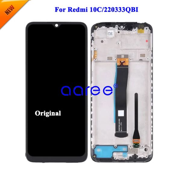 Ekranlar LCD Ekran Xiaomi için Orijinal Xiaomi Redmi 10C 220333QBI LCD Ekran LCD Ekran Dokunmatik Dijital Montajı