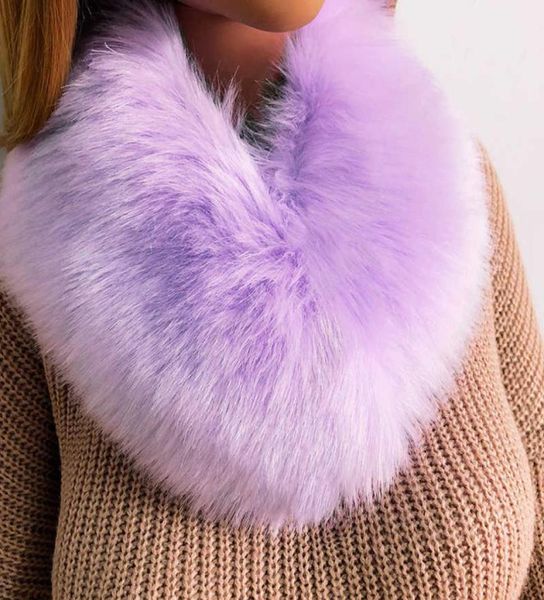 Presentes de Natal Winter Women039s Faux Fur Cape Sconhef Winter Colle de pele quente Acessórios chiques xale presentes de inverno FAUX FUR SC7297844