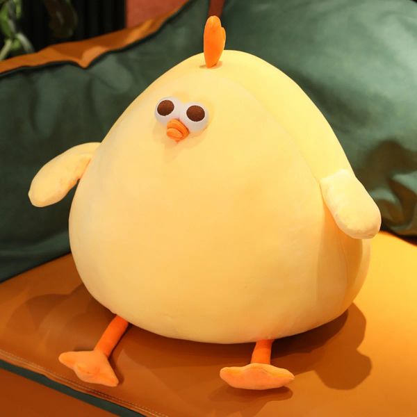 Подушки 55 см каваи мягкая желтая желтая курица плюшевые игрушки офис пирог с фаршированной подушкой для животных Home Comfort Cushion Подарок для детей девочки