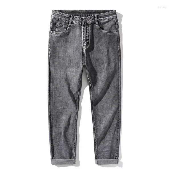 Jeans maschio pantaloni da carico nero in tessuto traight traight fit classic mid waist grouser maschio maschio