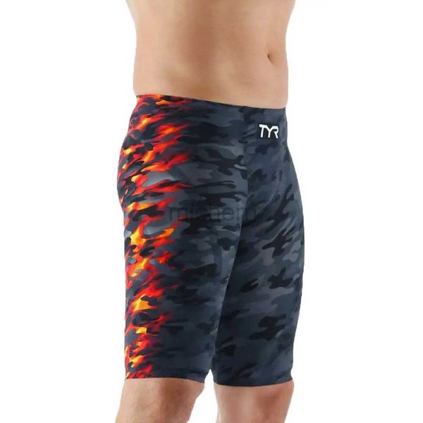 Costumi da bagno maschile da bagno estivo da nuoto jammer shorts atletico addestramento da bagno costumi nuoto tronchi lycra surf pantaloncini da spiaggia pantaloni d240424