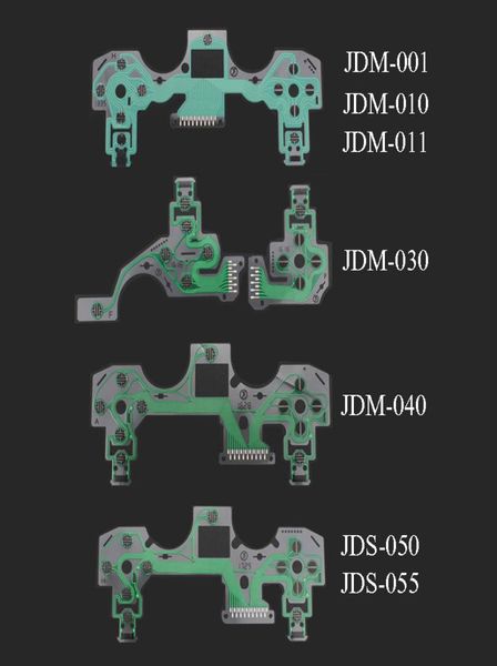 JDS 001 030 040 055 per PlayStation4 KeyPad del film conduttivo per PS4 Pro Slim Controller Circuito PCB Flex Cavo FedEx DHL Ship6105836