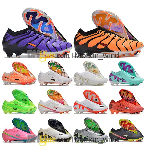 Geschenktüte Herren Fußballstiefel Ronaldo CR7 Vapores 15 XV Elite FG TNS Stollen Mbappe Zooms Neymar ACC Superfiys 9 Fußballschuhe Tops Outdoor Trainer Botas de Futbol