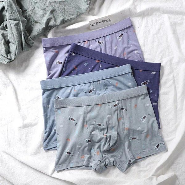 Underpants Underwear's Mideron's Mid Carolon Stampa modali pantaloni pugile di grandi dimensioni pantaloncini traspiranti Shorts Trendy JH