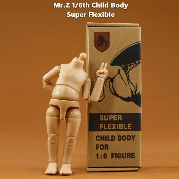 Stokta Bebekler 1/6 Ölçekli Mr.Z Çocuk Vücut Çocukları Süper Esnek 7 '' Aksiyon Figürü Vücut Bebek Model Oyuncakları 1: 6 BJD kafa heykelsi oymalı