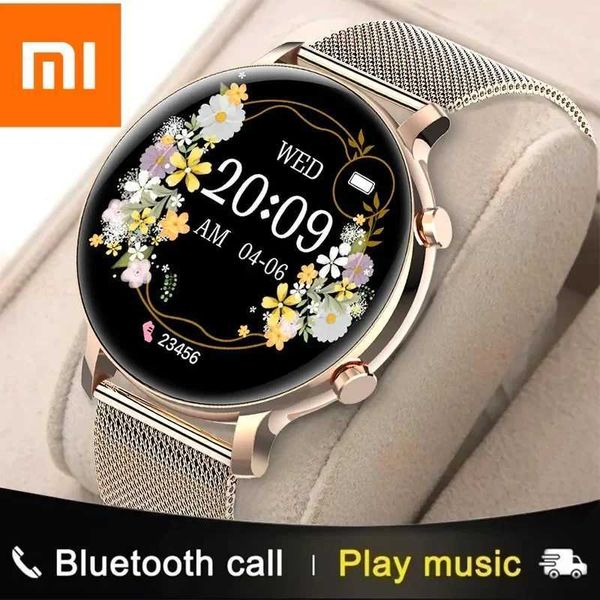 Bilek saatleri Xiaomi Yeni Bluetooth Çağrı Akıllı Saat Kadınlar EKG+PPG Akıllı Saat Moda Waterproo Ladies Watsproo Girl Bilezikler 240423