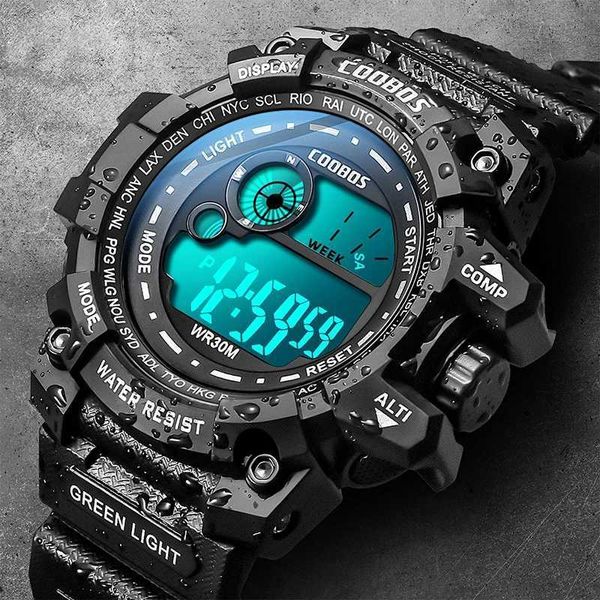 Orologi da polso uomini luminosi sport orologi in silicone orologio da polso militare di alta gamma orologio digitale impermeabile reloj de hombre 240423