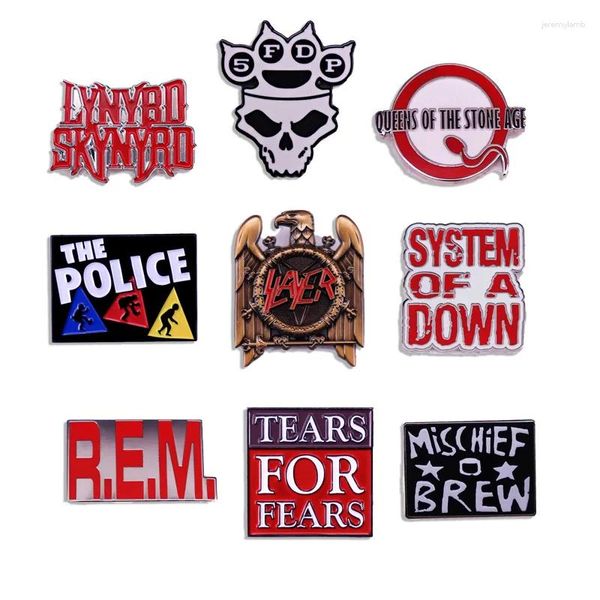 Broches da banda de rock clássico Broche Music Badge Song Lapeel Pin Fan Collection Jóias Acessórios para roupas de jóias por atacado