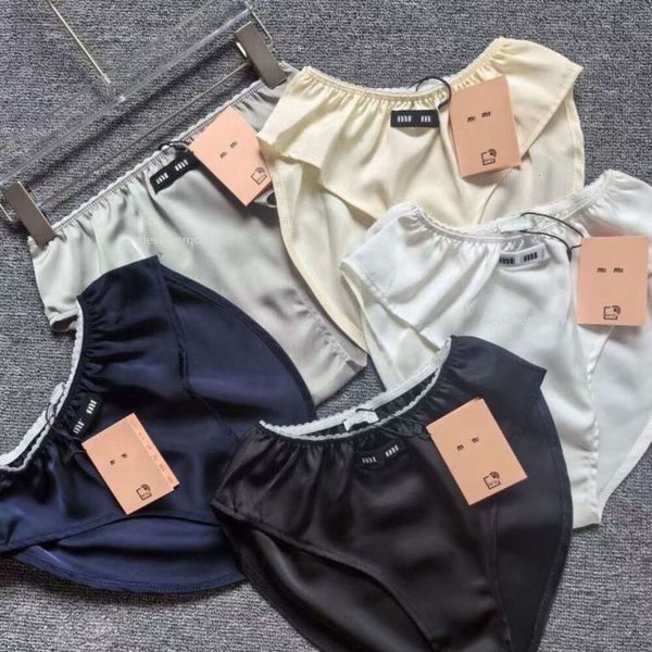 Shorts ricamati miu Designer di mutandine bikini da donna Designer senza salda