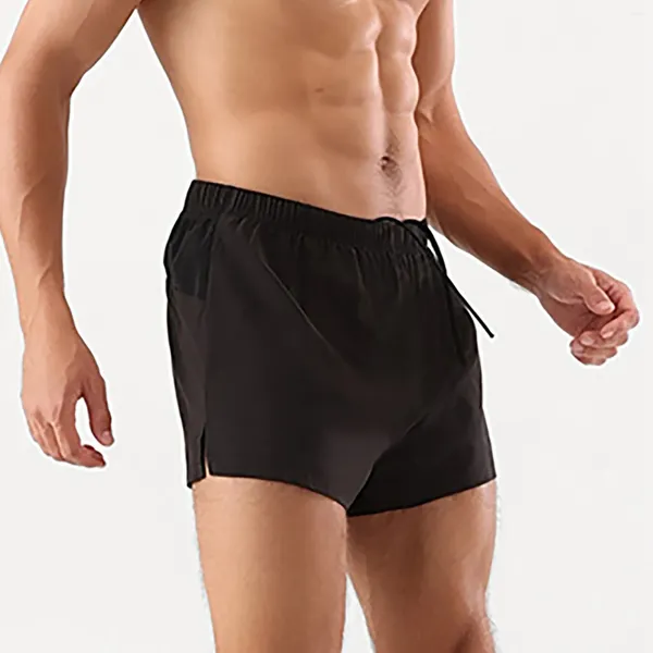 Shorts da uomo Traccia a prova di slip casual a tre quarti di pantaloni per uomini tasche atletiche