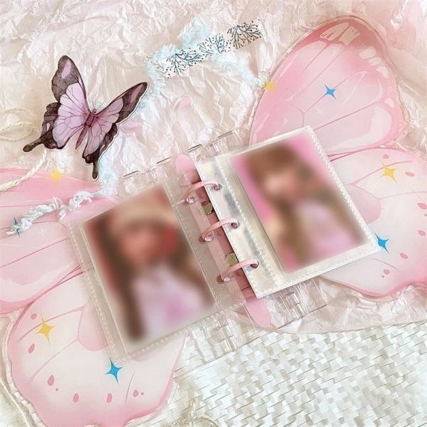 Alben Butterfly Card Book Ins Style Acryl Hardpapier Shell Looseleaf Foto Album Card Photo Card Starchasing Speichalbum