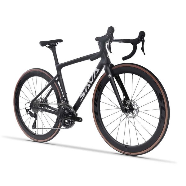 Велосипедные велосипеды Sava F20 Road Bicycle Carbon Racing Bicycle Полный велосипедной велосипед с новейшим Shimano R7120 24 -й скоростной набор Y240423