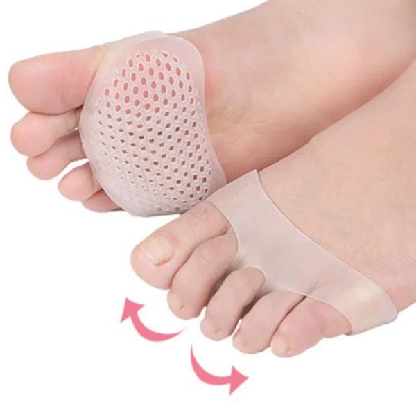 Ferramenta 2pcs Silicone Metatarsal Pads de dedão dos pés de alívio para os pés elásticos Brilhas de massagem ortonses de pé de pegador de pedras antepé