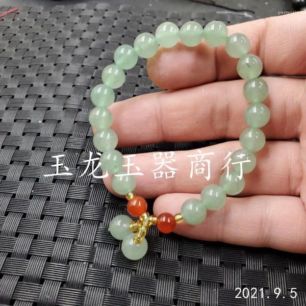 Strand Aventurine Quartz Rock Ball Bracciale verde 8mm Green Brade