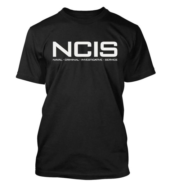 T-shirts NCIS Logo Tshirt Naval Service Criminal Investigative TV Programa de TV Fan camisetas Mens Camiseta Cool