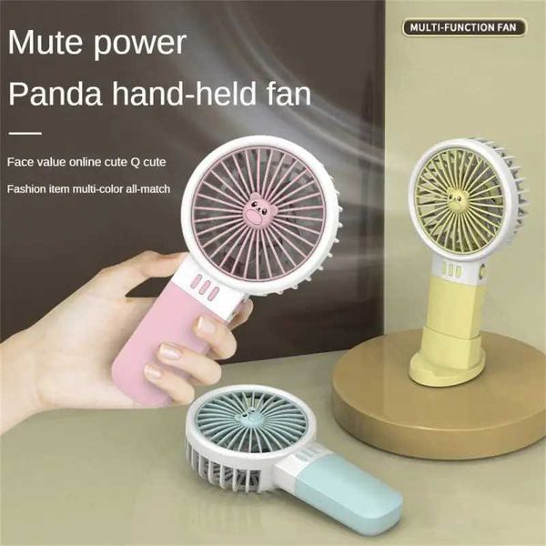 Diğer Aletler Yeni Taşınabilir Fan Karikatür Telefon Tutucusu Kamp için Kamp için Mini USB Fan Mini USB Fan Air Soğutucu J240423