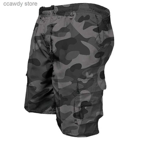 Shorts maschili Shorts estivo pantaloncini da uomo in generale Modello di camuffamento alla moda in pizzo solido Merchandise Abbigliamento estivo H240424